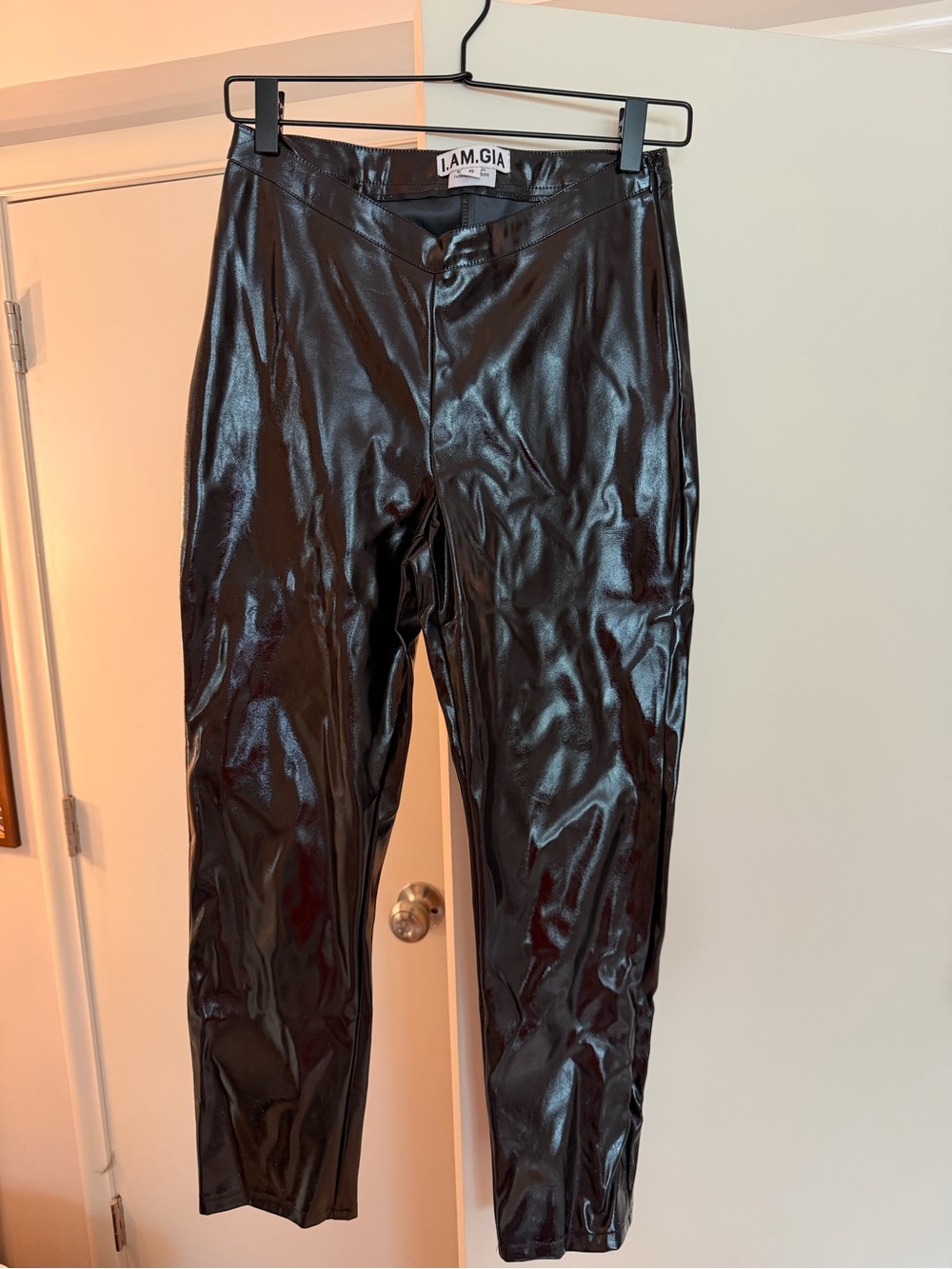 I.AM.GIA Women’s Black Faux Leather Pants